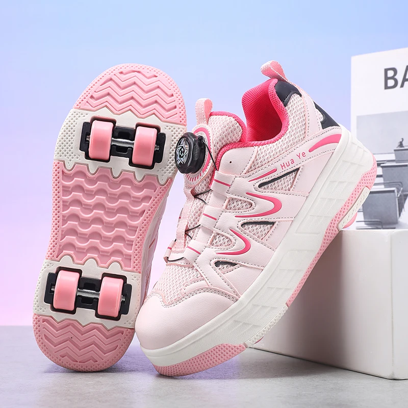 Women'S Shoes - Dziecięce szarpanie buty, rolki, popularne czterokołowe