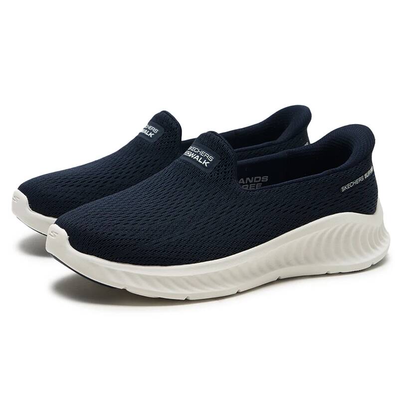 Skechers 125644-NVW Damskie ws – Knit Fabric Lace Up Sneakers recenzja i cena