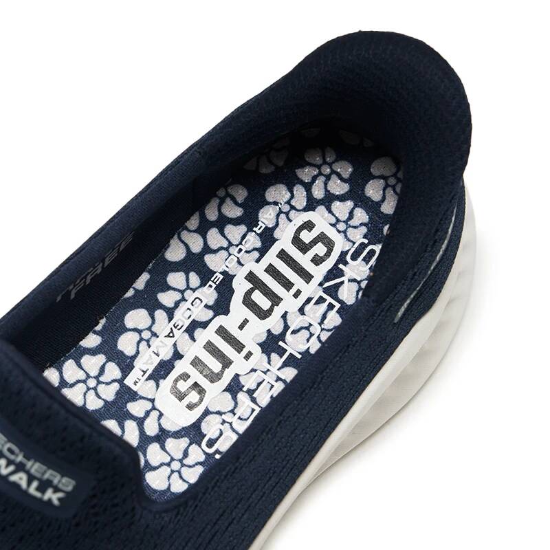 Skechers 125644-NVW Damskie ws – Knit Fabric Lace Up Sneakers recenzja i cena